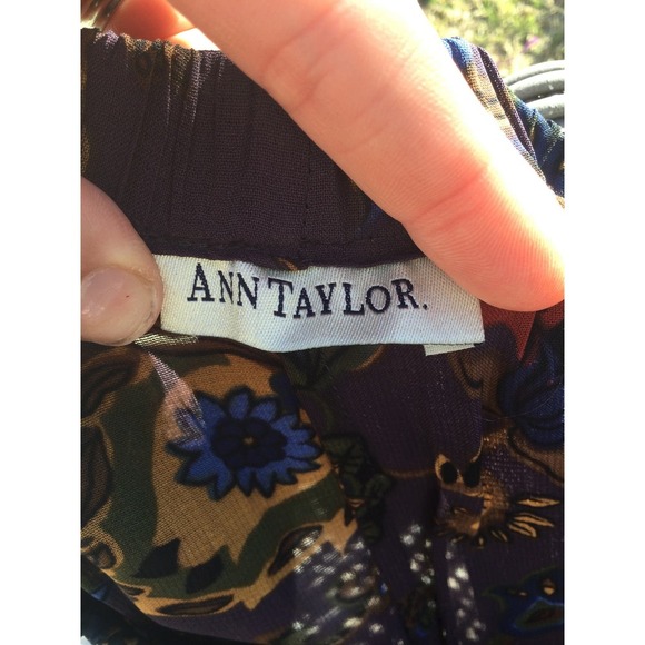 Vtg Ann Taylor womens stretchy pants P petite sheer purple 90s in living color - Picture 8 of 11